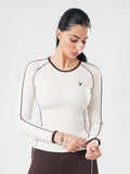 StrikeLine Fitted Tee in Light Beige